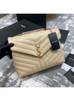  YSL LOULOU Y BAG MEDIUM BEIGE 